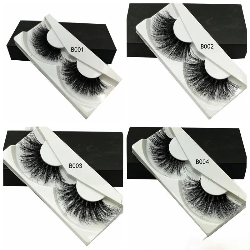 100% Mink Eyelashes 25 mm Wispy Fluffy Fake Lashes 5D Makeup Big Volume Crisscross Reusable False Eyelashes Extensions Beauty Fashion Tool