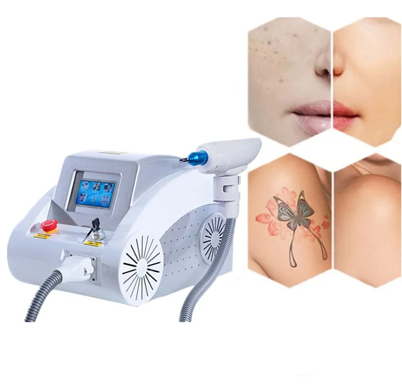 Portable Q Switched ND YAG 1064nm 532nm 1320nm laser macchina per la rimozione del tatuaggio sopracciglio lavaggio apparecchiature di bellezza