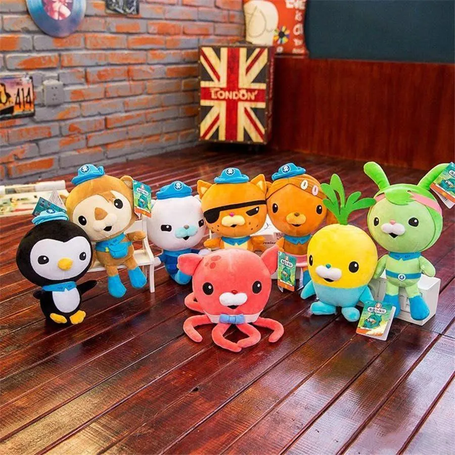 Toy The Octonauts 10 Inch Plush Toys Barnacles Peso Kwazii Tweak Vegimal Animal Stuffed Party Birthday Gift Kid Christmas Girl