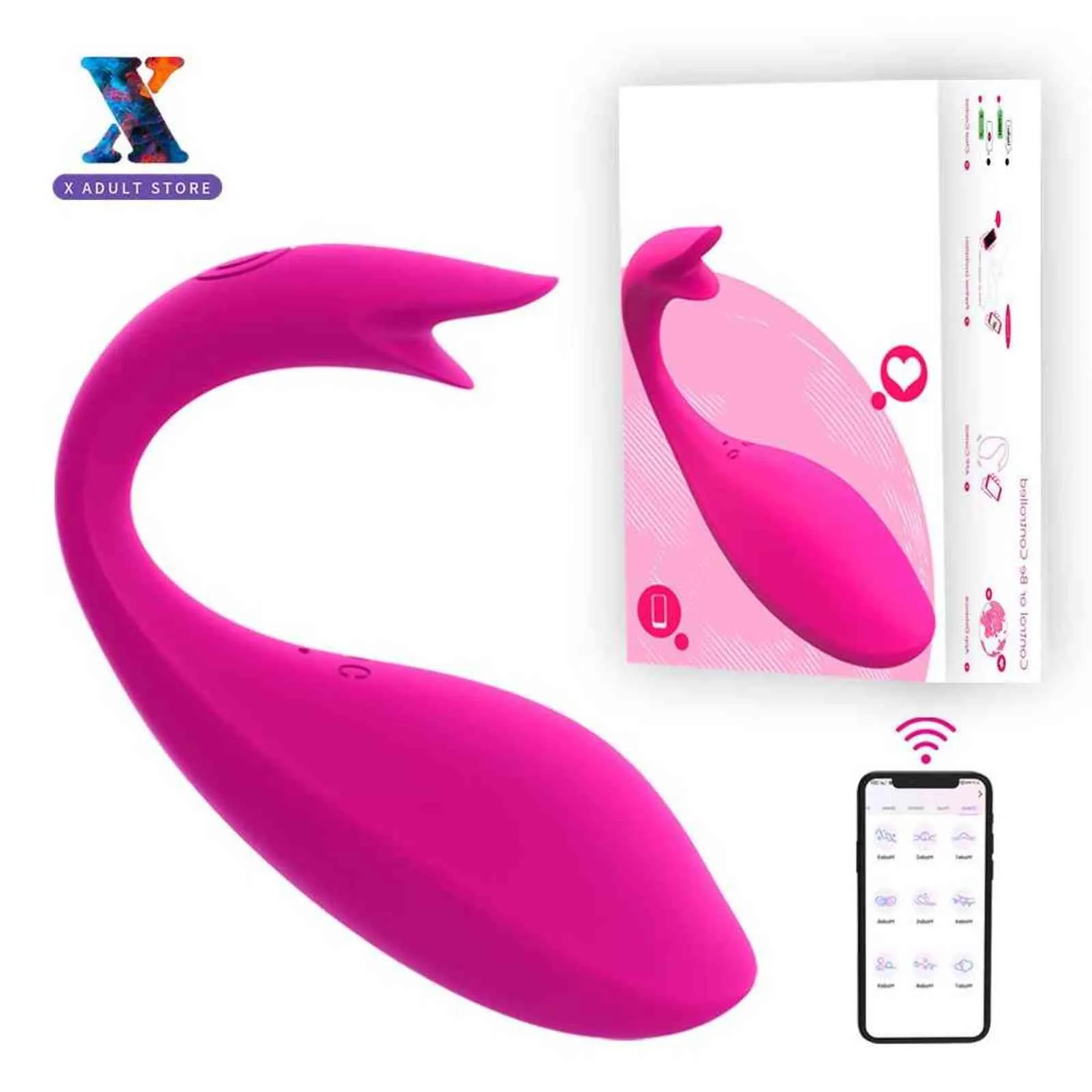 Eier weibliche Remote Vibrator Sex-Orgasmus Masturbation Wireless App Clitoris Stimulator Spielzeug für Frau Vaginal Erotik Eier Kegel Kugel 1124