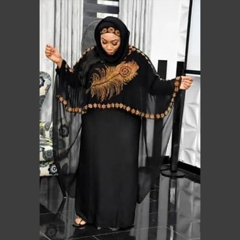 Casual Dresses Kaftan Dubai Abaya Muslim Hijab Dress Diamonds Turkish African For Women Femme Robe Islamic Clothing Two Pieces Set
