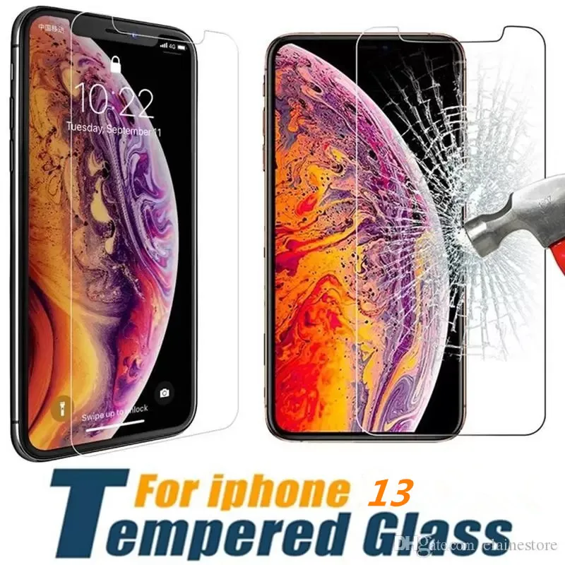 100% high quality Screen Protectors film for iphone 14 13 12pro 11 XS XSMax XRtempered screen Protector