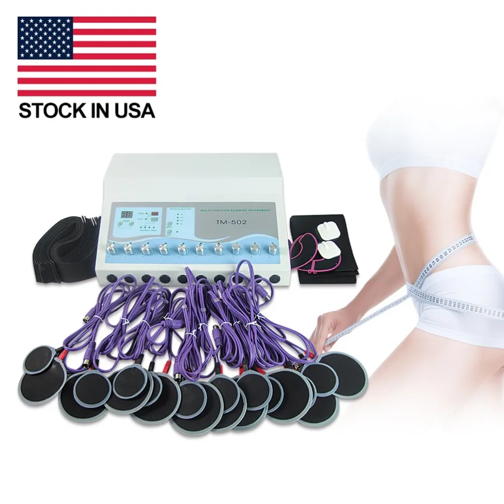 Stock In US!!! TM-502 Slimming Machine Muscle Stimulator Electrical Muscle Stimulation Machines Electro Fat Losing Device Body Fitness