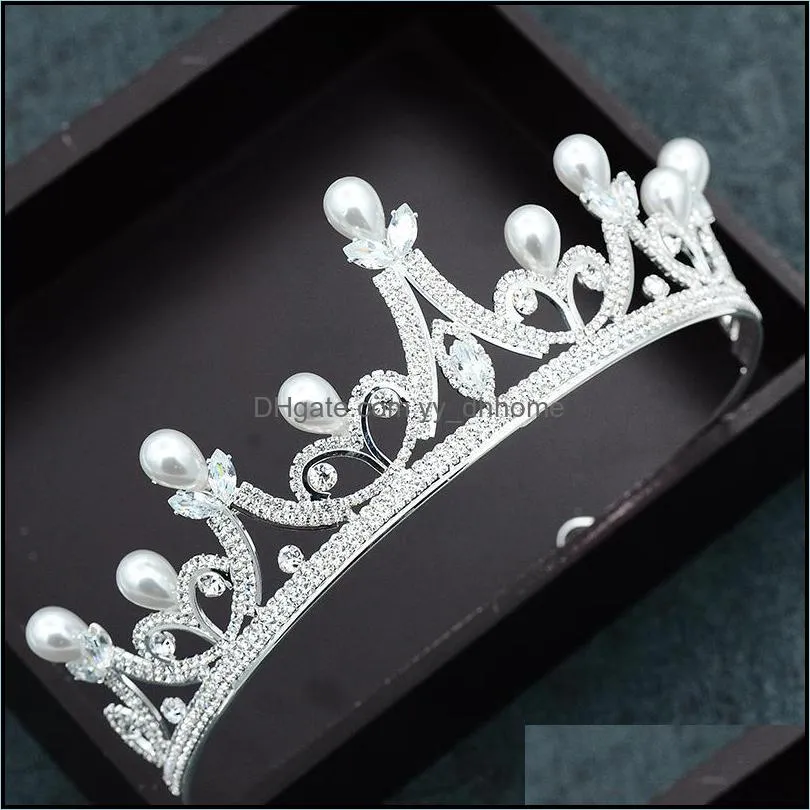 Hair Clips & Barrettes Simple Luxury Elegant Bridal Crown Wedding Dress Headdress