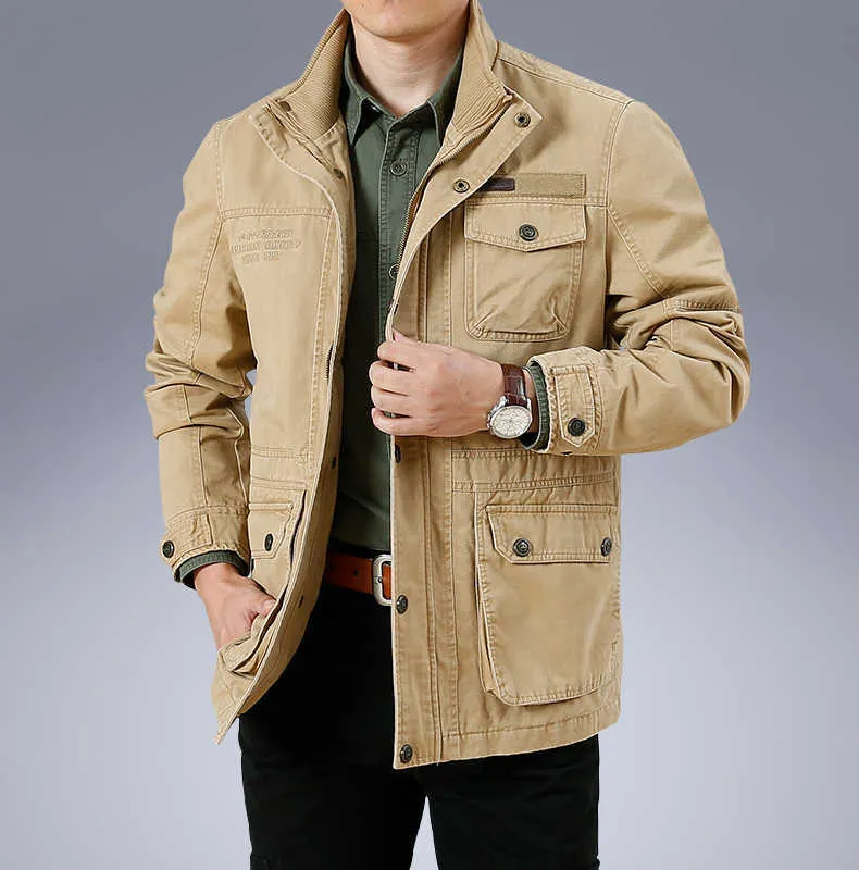 Mens discount khaki jacket