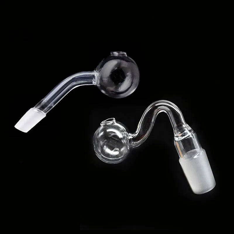 14mm mannelijke duidelijke dikke pyrex glas olie brander pijp waterpijpadapter dia 30mm grote water pijpen bong dab rig bowl