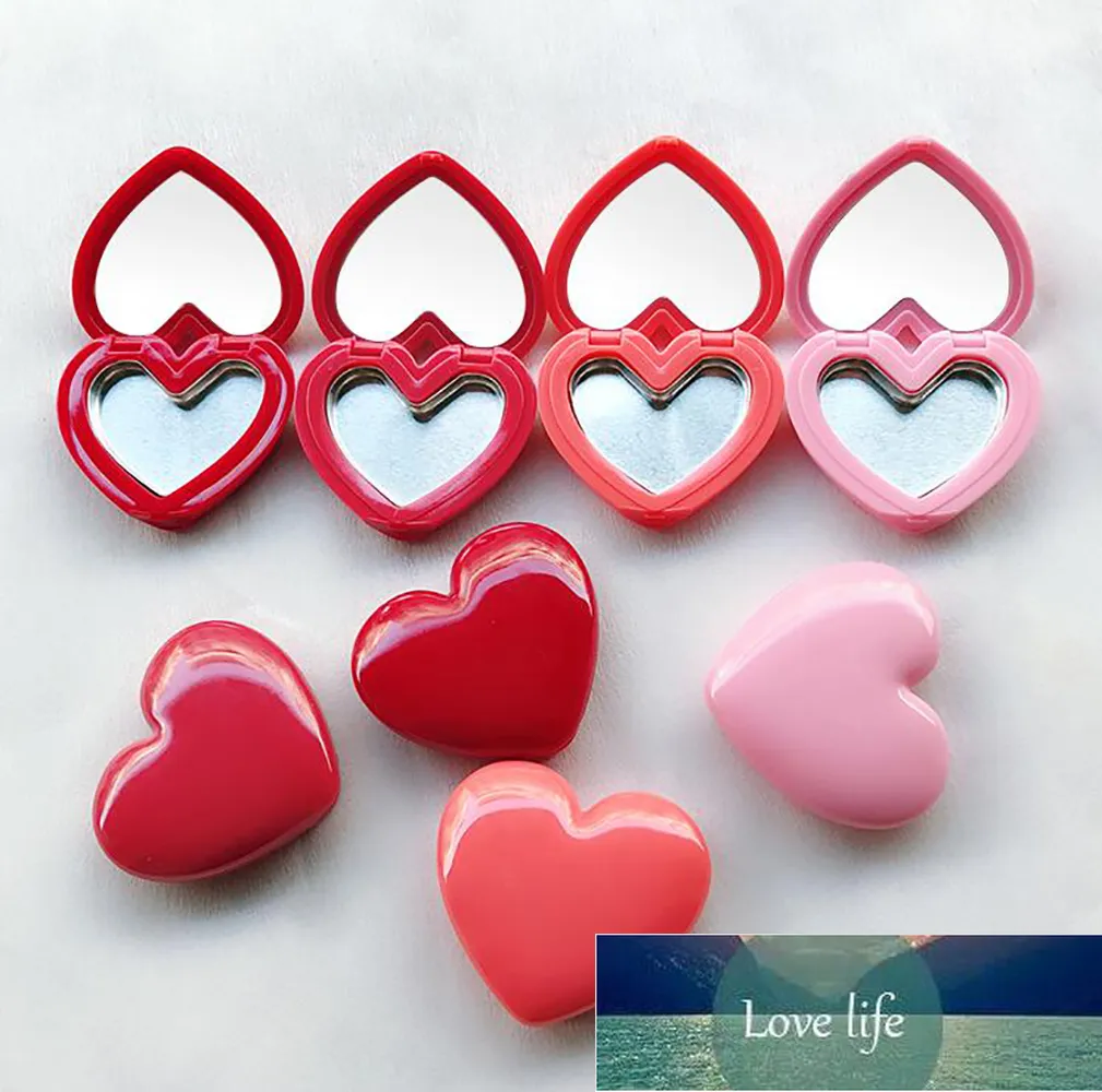 Packing Bottles 4 Pcs Heart Shape Empty Eyeshadow Case Rouge Lipstick Box Pigment Palette Refillable Foundation Makeup Dispenser Container