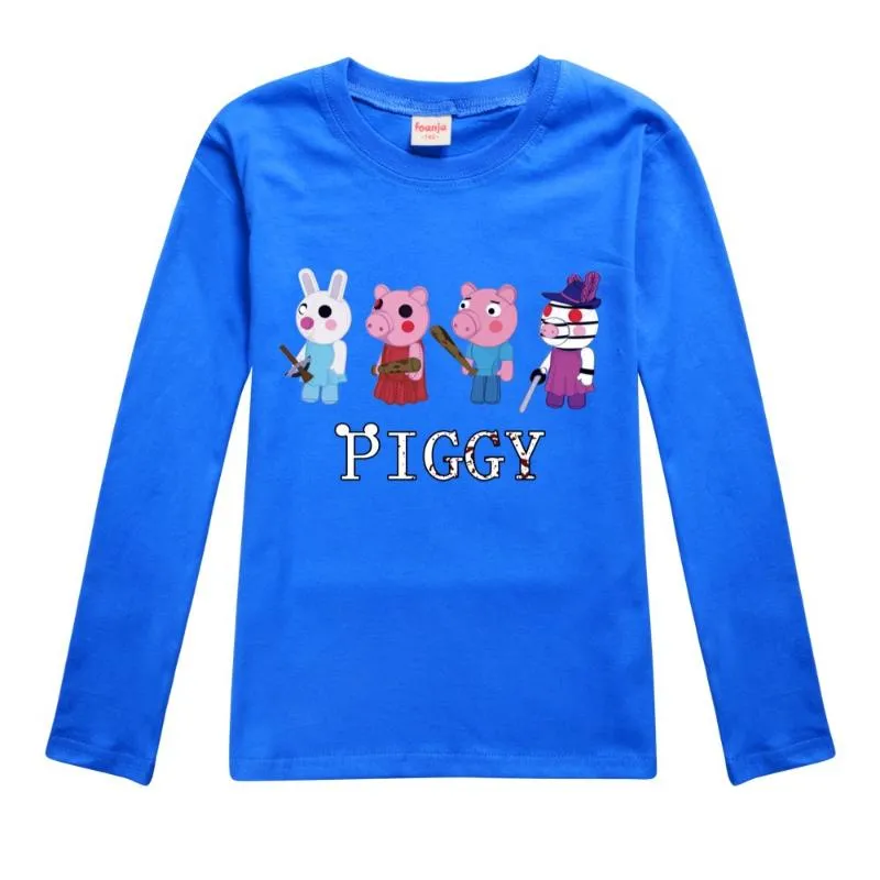 Camiseta infantil algodão roblox piggy - AliExpress