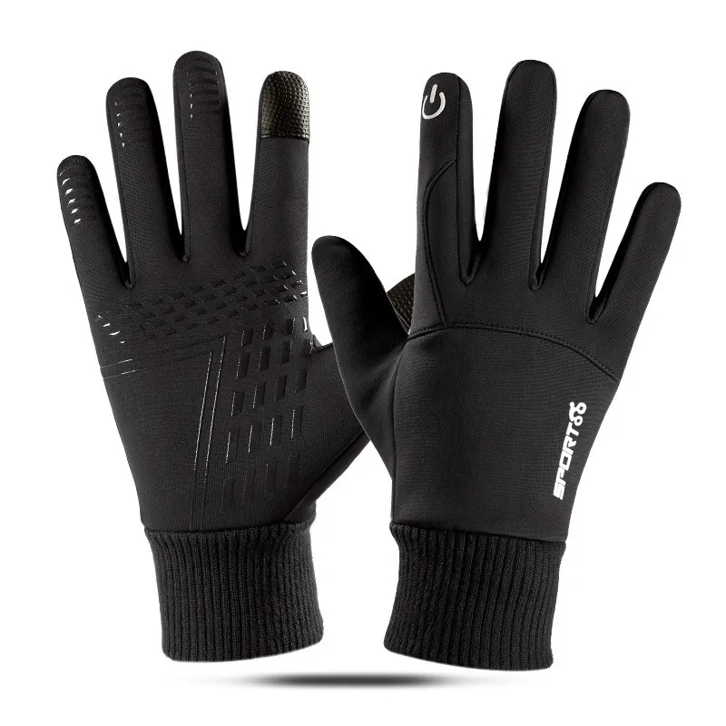 Guantes acolchados de neopreno para conducción, cálidos, antideslizantes, para senderismo, pantalla táctil, 298g