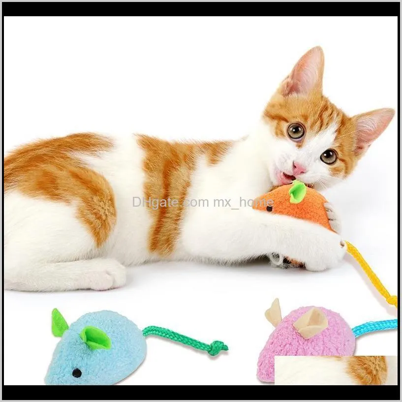 6pcs cat mouse toy realistic kitten chewing toy catnip cat interactive kawaii plush pet bite attractive pet supplies