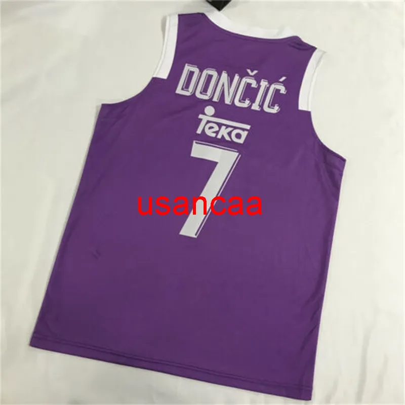 Luka Doncic #7 Teka Madrid Basketball Jerseys Euroleague CUSTOM any name number 4XL 5xl 6XL jersey