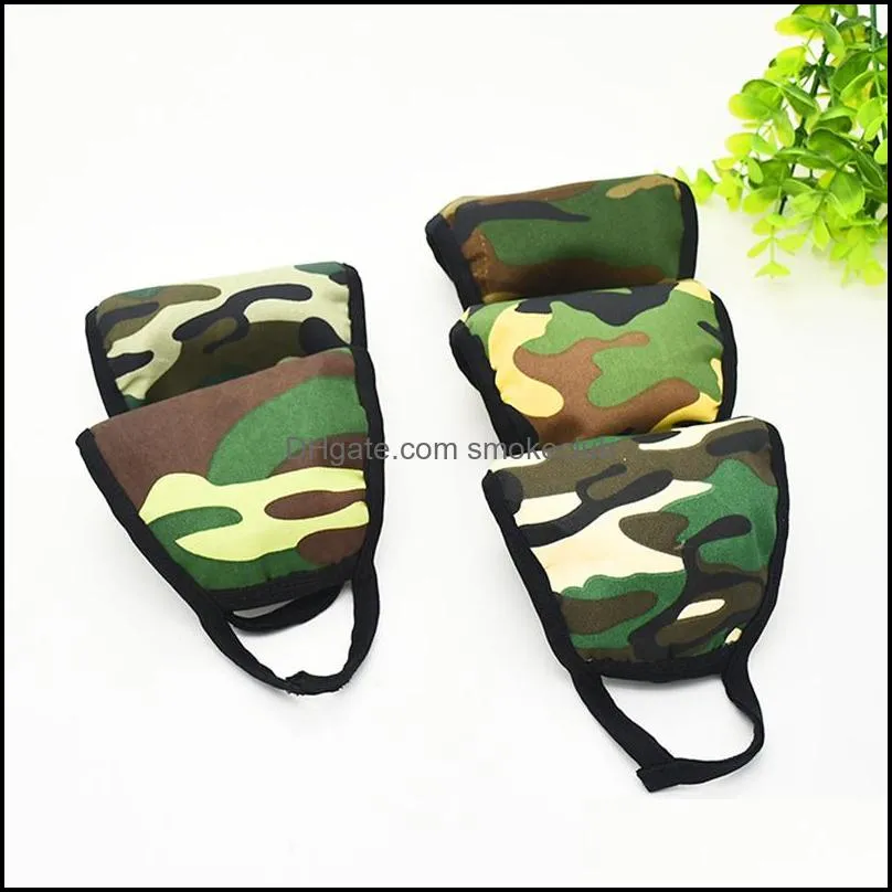 Camo Print Masks Designer Respirator Dust Filtrition Face Mask Respirator Reusable Designer Mask Free DHLOr Fedex