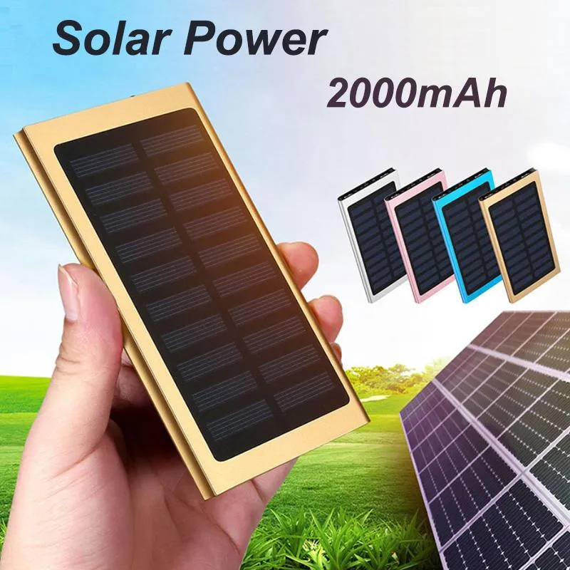 Xiaomi iPhone LG 전화 전원 은행 충전기 배터리 휴대용 PowerBank를위한 20000mAh 태양 언지 은행