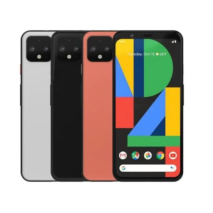 元のGoogle Pixel 4 XLロック解除携帯電話Octa Core 64GB/128GB ROM  
