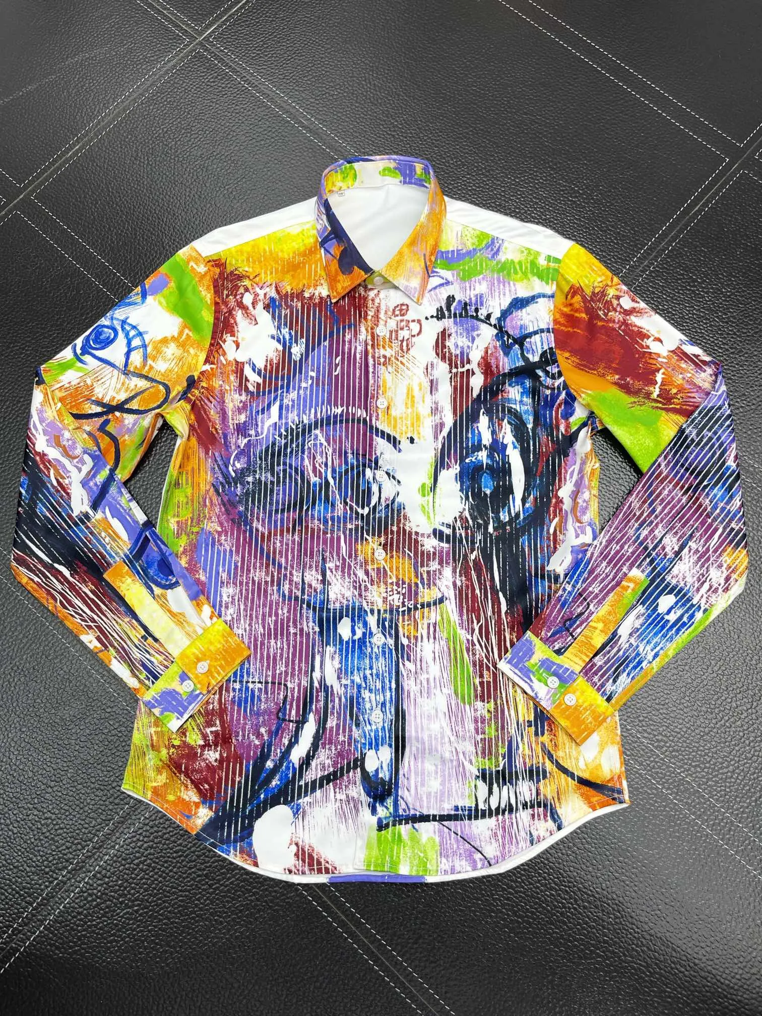 Mens Designer Shirts Brand Clothing Men Long Sleeve Dress Shirt Hip Hop Style High Quality Cotton Tops 1027