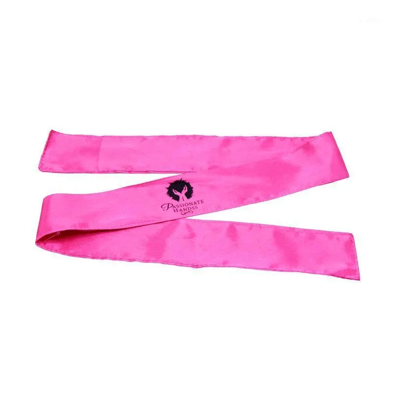 Gift Wrap 100x6cm Printing Logo Women Human Hair Extension Wrapping Silk Satin Tie Band Head Scarf