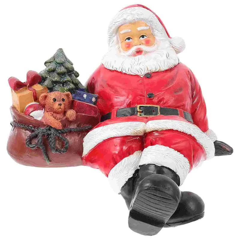 Christmas Decorations Santa Claus Small Gift Resin Decoration Tabletop Ornament