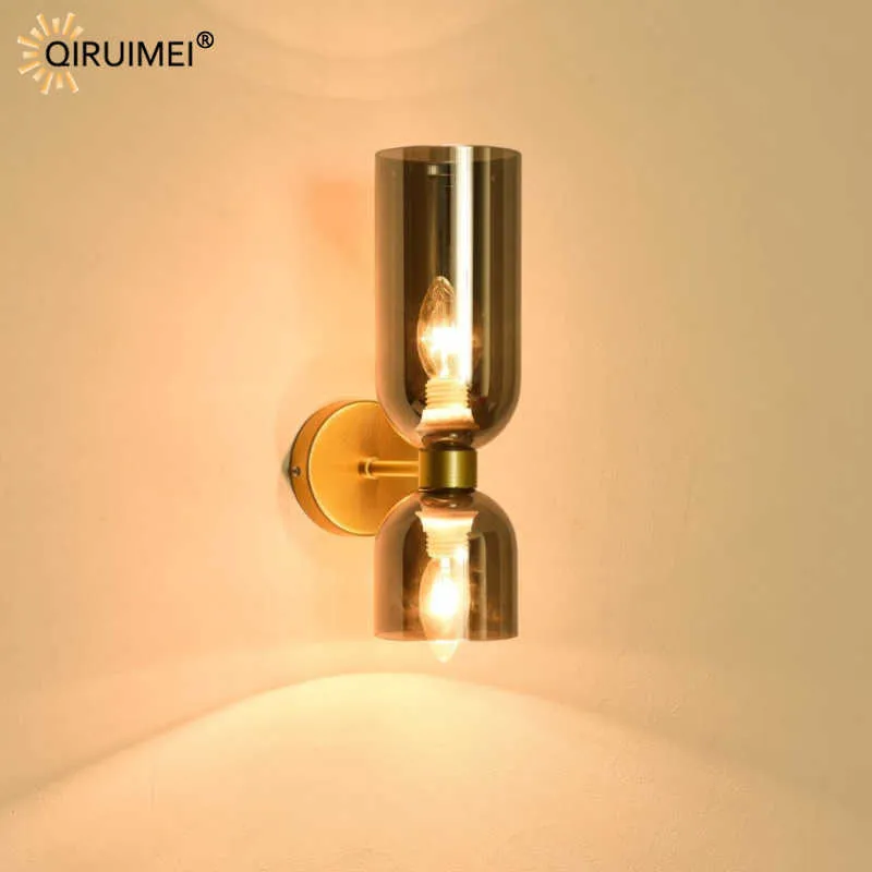 Lampes murales LED modernes Luminaire à la maison pour chambre à coucher Chevet Salon Salle d'étude Salle de bain Allée Porche Lumières Éclairage intérieur AC90-260V 210724