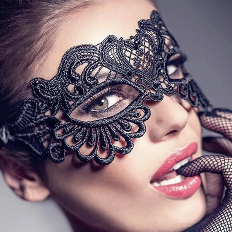 Les plus récentes femmes sexy en dentelle creux mascarade masque masque princesse pro vestiaire des accessoires