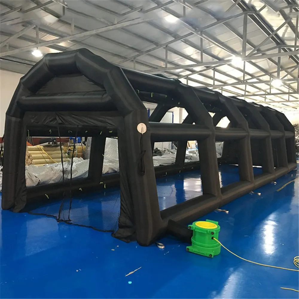 Customzied oxford inflatable long tunnel sport Tent Game entry channel baseball batting cage for fun