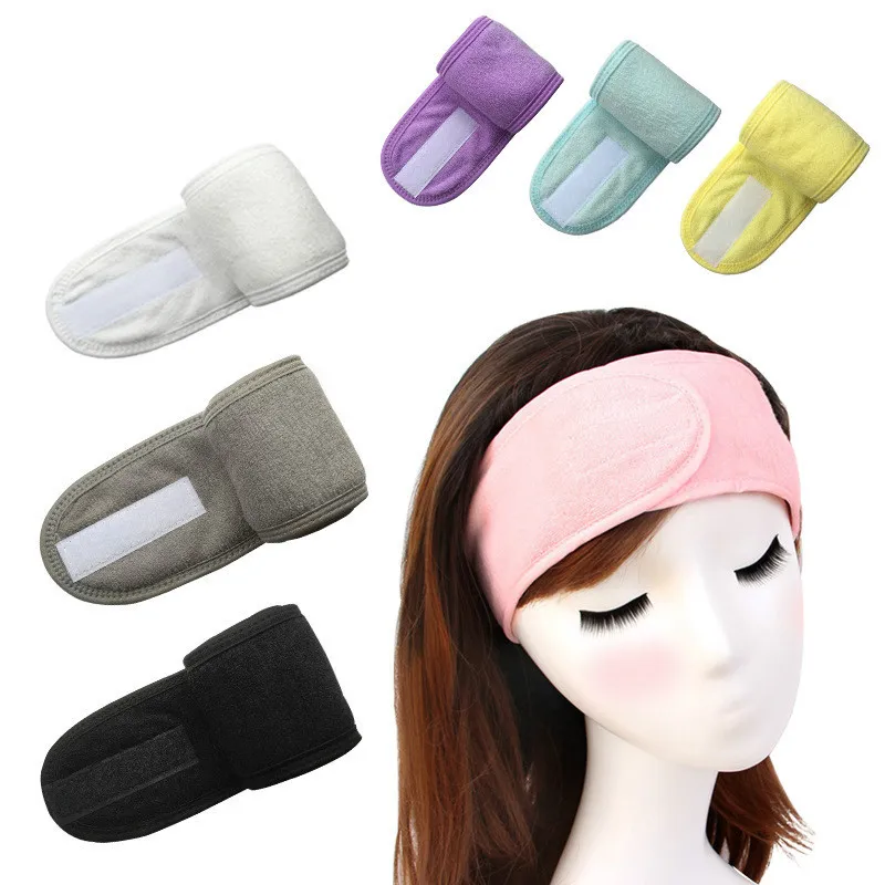 Réglable Maquillage Bandes De Cheveux Laver Visage Titulaire Doux Éponge Bandeaux Bandeau Chapeaux pour Femmes Filles Cheveux Accessoires J041