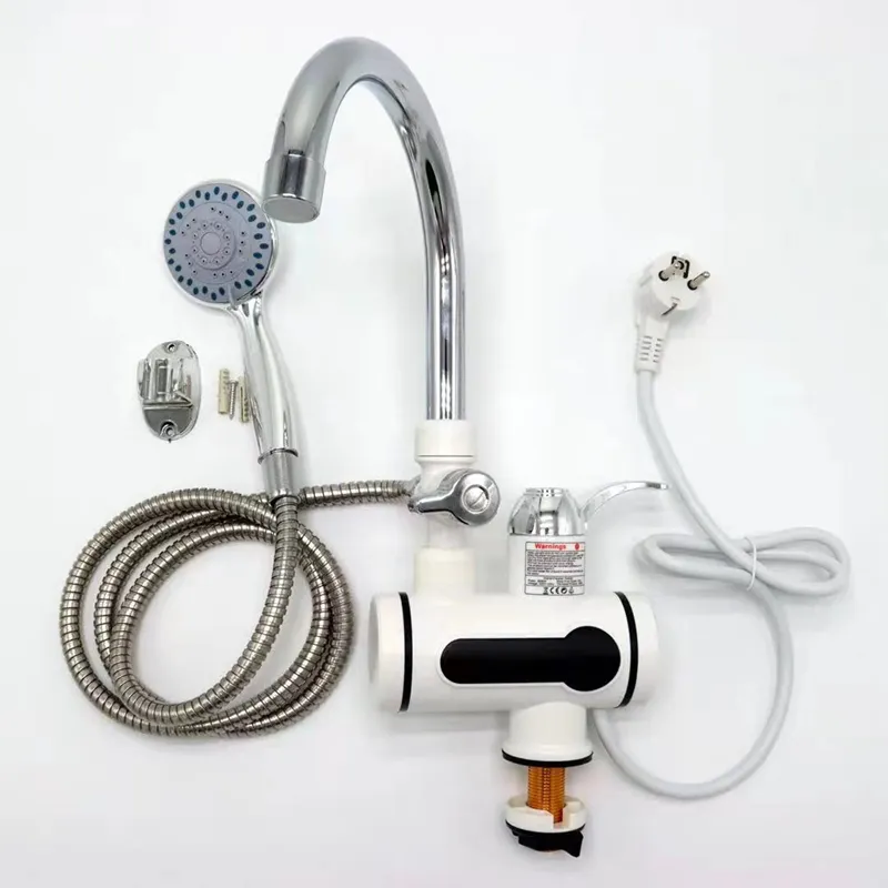 電動デジタルディスプレイインスタント給湯器蛇口タップシャワーバスルームEUプラグ