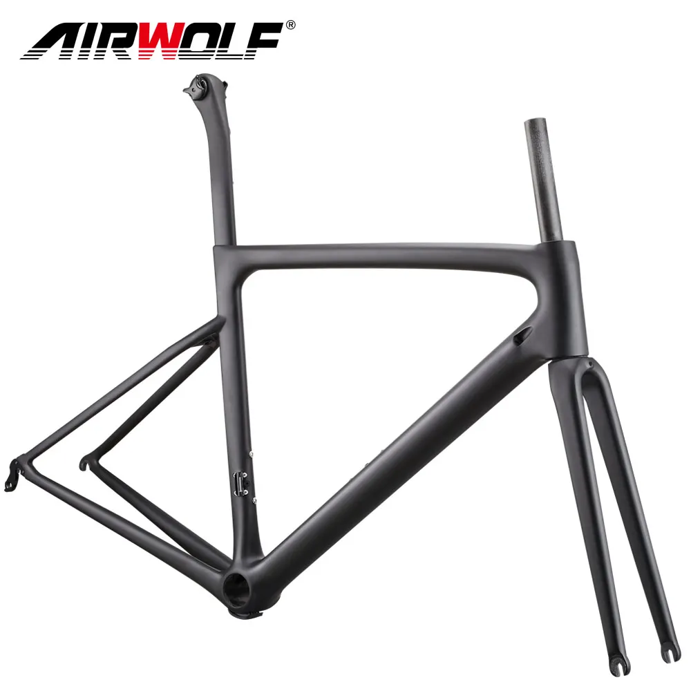 Airwolf Ultralight Carbon Fiber Road Bike Frame Track Fiets Frameset