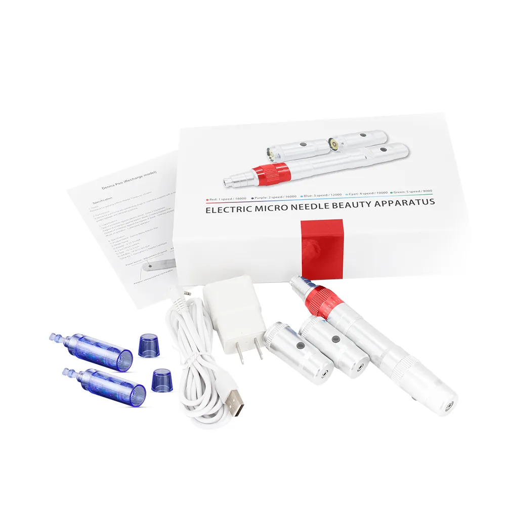 Vaney Wireless Derma Pen MicroneDle Dermapen Dermastamp Meso 12 الإبر الدكتور الدكتور خرطوشة قابلة للاستبدال EU / الولايات المتحدة / المملكة المتحدة / الاتحاد الافريقي