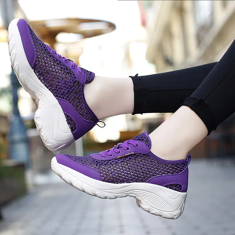 2021 Designer Scarpe da corsa per donna Bianco Grigio Viola Rosa Nero Moda uomo Scarpe da ginnastica Scarpe da ginnastica sportive all'aperto di alta qualità taglia 35-42 fk