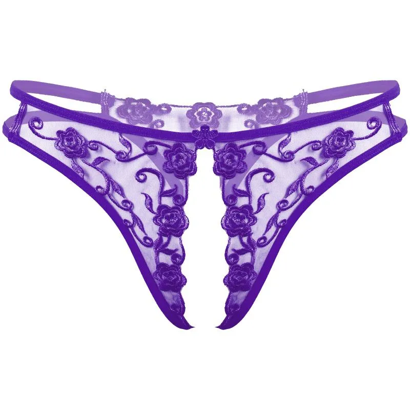 Flower Embroidered Mens Crotchless Swimwear Briefs With Low Waist See  Through Crotchless Thong From Yyangzi, $6.69