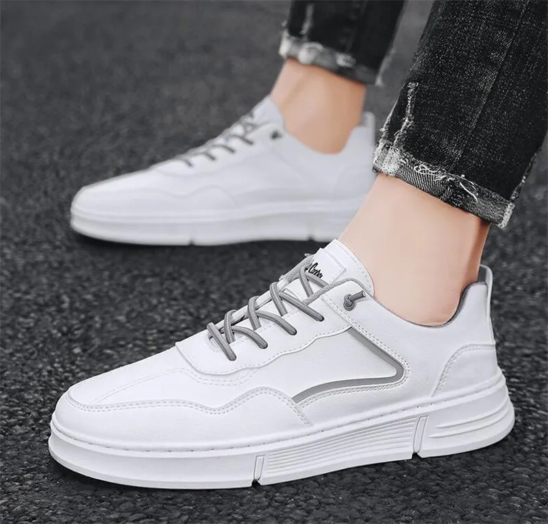 TOP QUALITY Sneakers da corsa all'aperto scarpe alla moda uomo traspirante bianco grigio 1all-match moda e donna 1size39-44