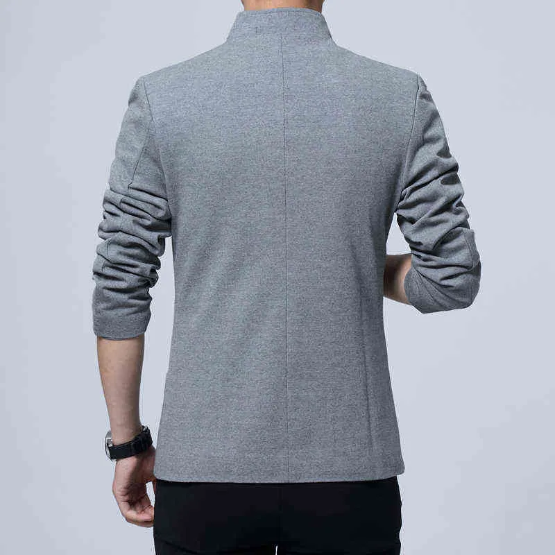 Liseaven Blazer Men Jackets Male Stand Collar s Slim Fit s black Jacket Plus Size 5XL 211110