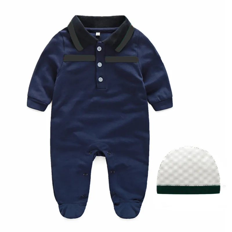 Verano moda bebé niño ropa algodón manga corta letra g patchwork niño recién nacido bebé niña mamelucos y sombrero 0-3 meses