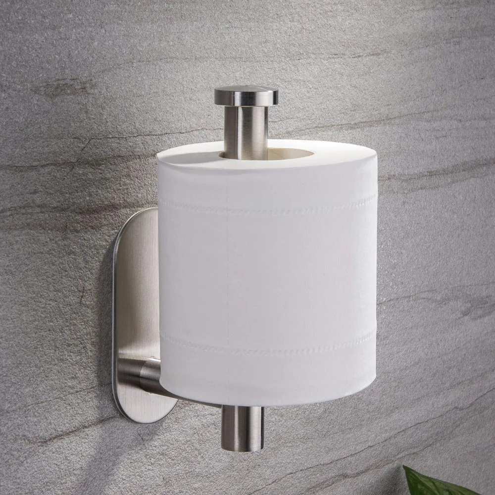 ZUNTO Toilettenpapierhalter aus Edelstahl 304 für Handtücher, Poliermittel, Badezimmer, Küchenrolle, selbstklebend