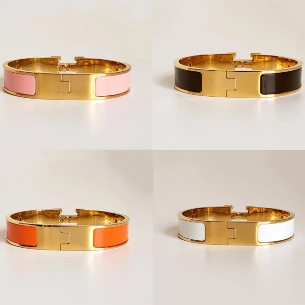 Högkvalitativ designer Design Bangle rostfritt stål Guldspänne armband smycken män och kvinnor armband