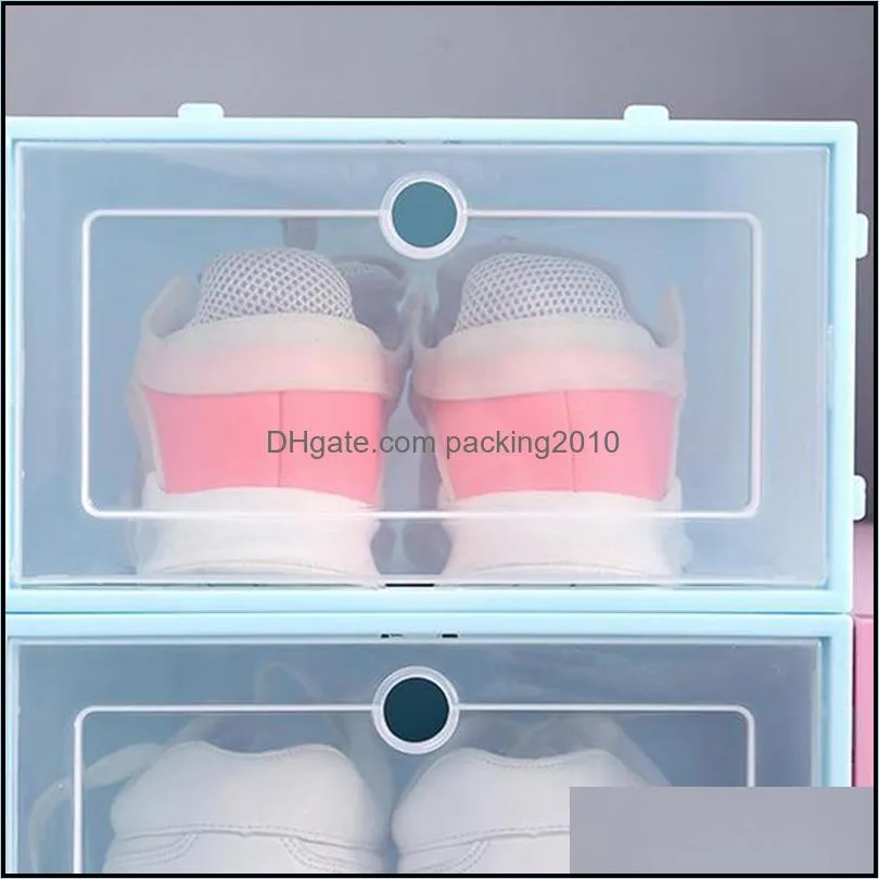 Foldable Clear Shoes Box Storage Shoe Drawer Organizer Household DIYShoe Divider Home Footwear Holder Clothing & Wardrobe