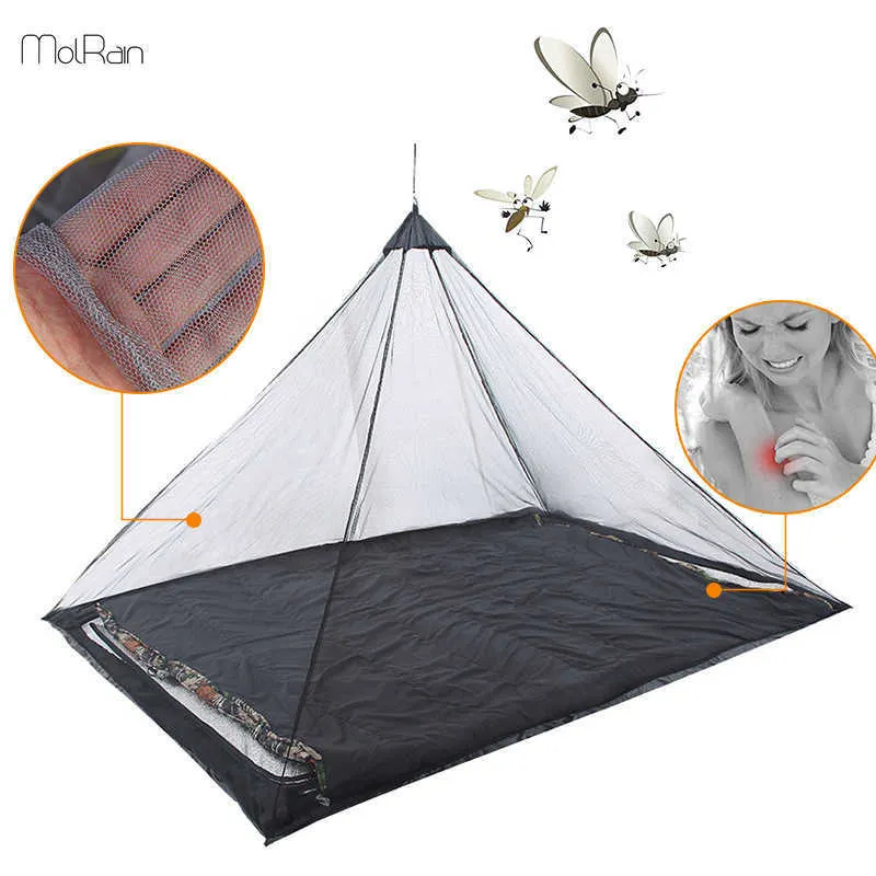 Outdoor hält Insekten fern, Rucksackreisen für Einzelcamping, Anti-Moskitonetz, Bett, Zelt, Mesh-Dekor