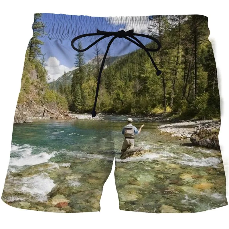 Mens Shorts 3D Print High Definition Tropical Fish Graphic Beach Pants Surf  Plus Sizemen Gym Surfboard Swimwear Male Bermudian291d