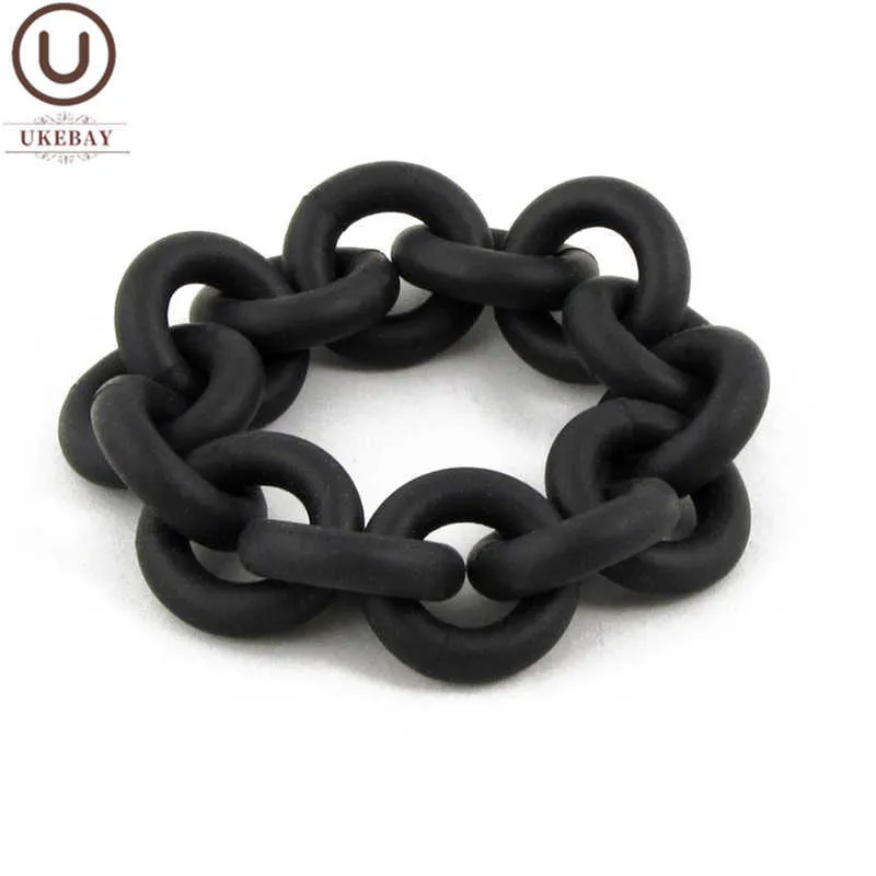 Uk 2020 New Handmade Bracelet Rubber Bangles for Women Jewelry Fashion Body Accessories Punk Black Leather Bracelet Jewelry Q0719