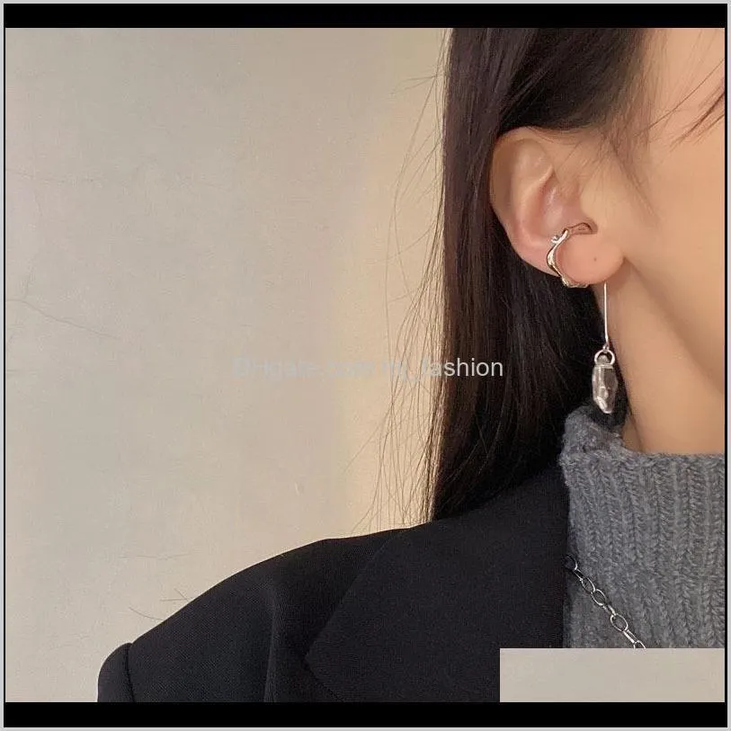 earrings designer earrings fashion temperament long-style tassels crystal ear clip for no ear hole women gifts high quality earrings