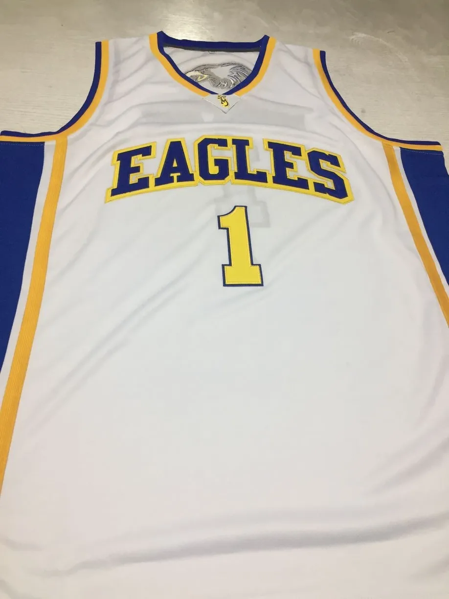 Klay Thompson High School Eagles Basketball-Trikots Nr. 1 (Heimtrikot), individuelles Throwback-Retro-Sporttrikot, beliebiger Name und Nummer genäht
