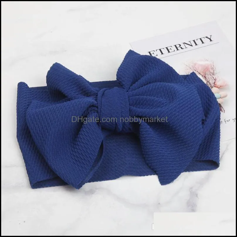 Baby girls big bow Cross Headbands kids Hair bows Elastic headwear Headdress hair band Headwrap Turban Knot Children Hair Accessories