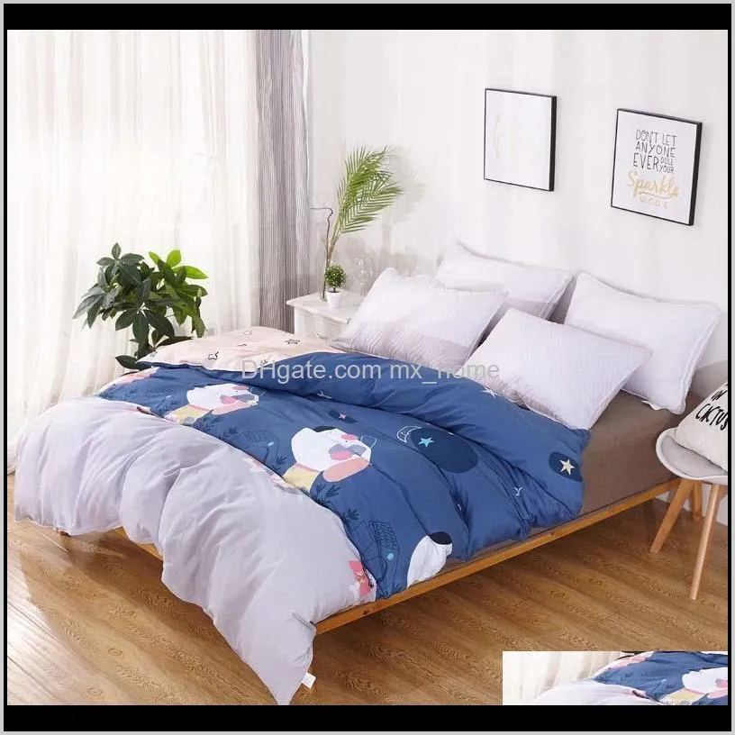 pure100% cotton big brand bedding set 4/6pcs quilt covers bed single cartoon king size bedcover queen bedclothes sheet coverlet