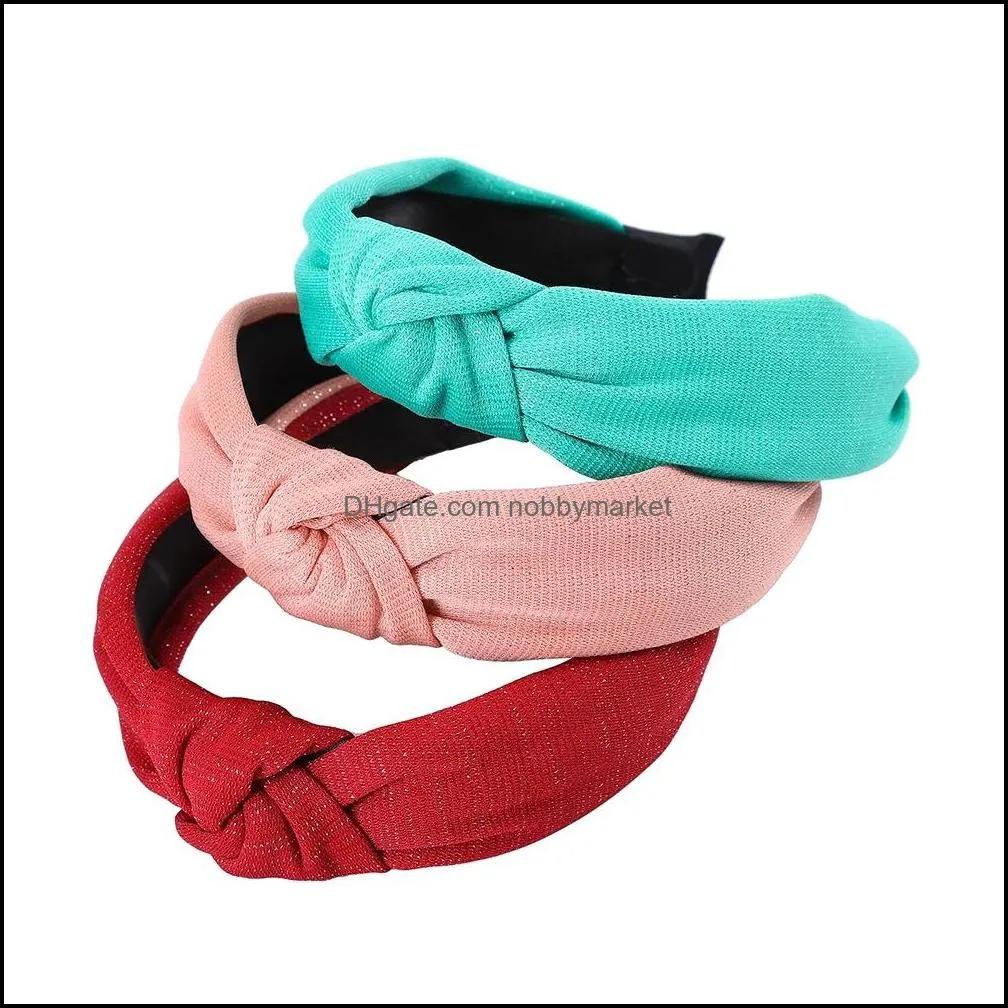 Solid Color Headband Hair Accessories Women Girls Party Hair Hoop Velvet Handmade Winter Hair Bezel Headwear