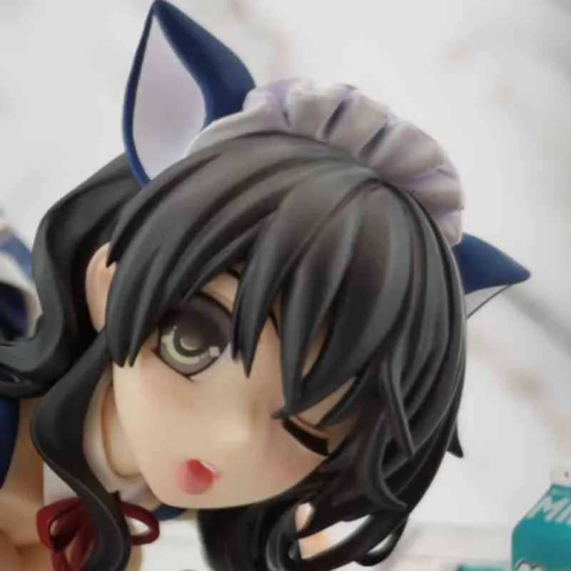 Toy 18cm Japanese Anime CAT LAP MILK Native Misaki Kurehito Sexy Figure PVC adult Action Figures Collection Model Toys 240308