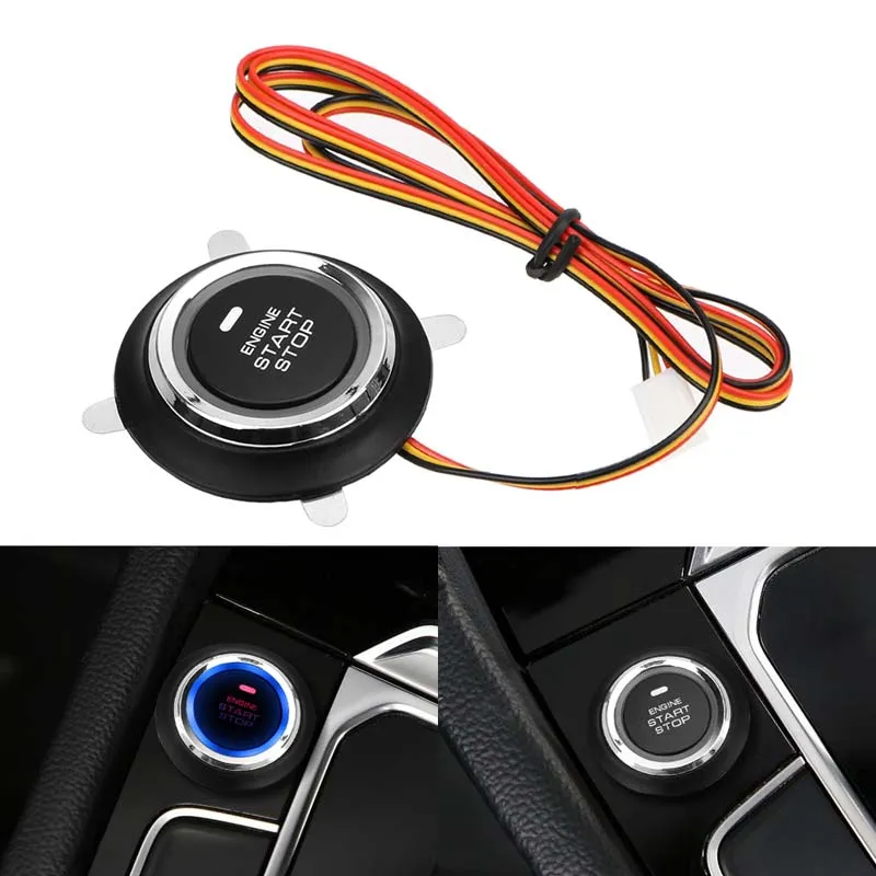12V Keyless Ignition Key Release Button For Universal Car Engine Start