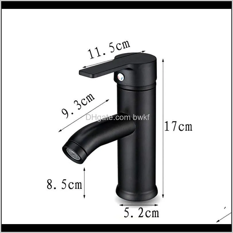 single handle bathroom basin faucets cold/hot mixer basin sink tap black water kitchen faucet bathroom accessories