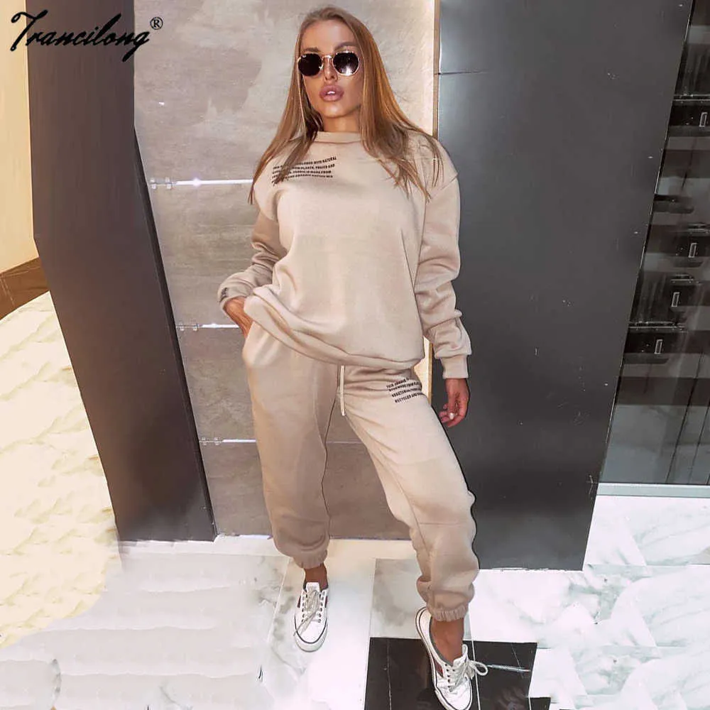 2020 Chandal Mujer Invierno Plus Size Sweat Suits Pullover Tracksuit Set  Casual Sweatshirt And Sports Wear Suit For Birthdays Y0625 From Mengqiqi04,  $26.32