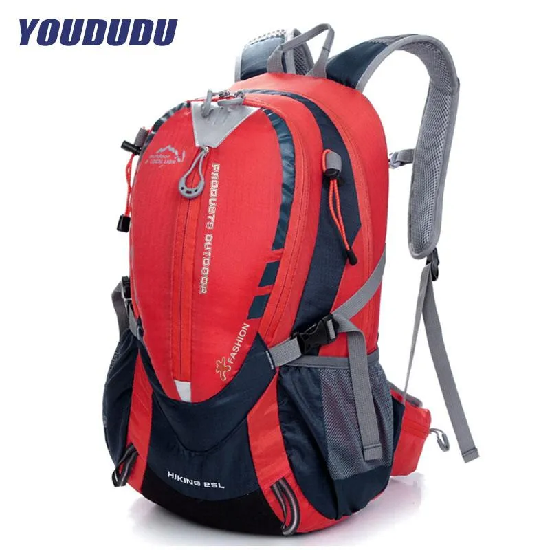 屋外の袋に抵抗力がある大容量登山袋、通気性耐摩耗性のハイキングキャンプバックパック、ユニセックス防水サイクリングバッグ