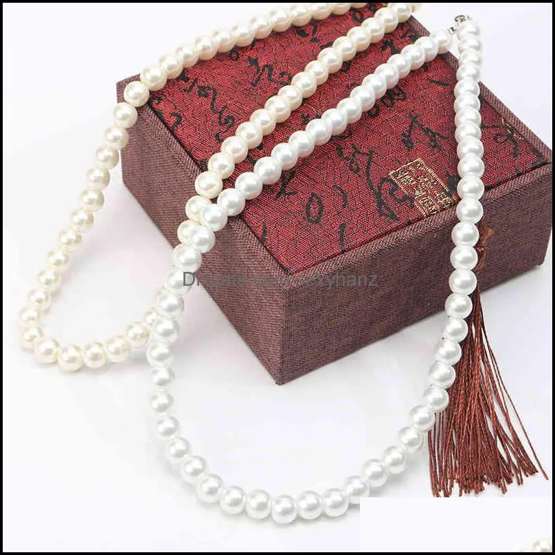 Korean jewelry fashion imitation pearl necklace 2 yuan women`s necklace shop gift